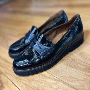 Paul Green Women’s Black Patent Leather Penny Loafers